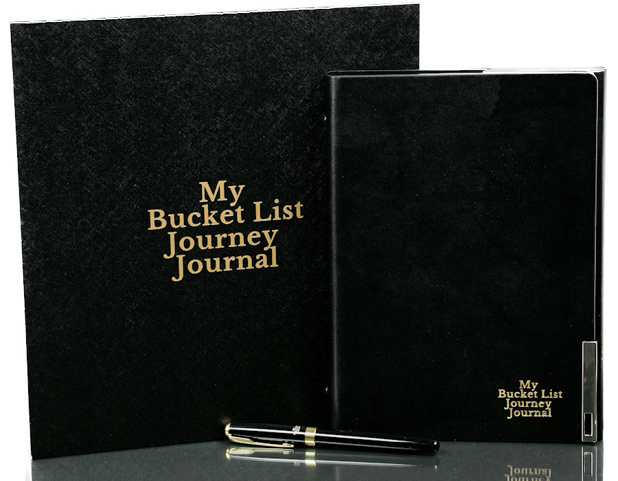 My Bucket List Journal Book, pen and box